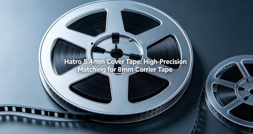 5.4mm Cover Tape (EC600-N2): High-Precision Matching for 8mm Carrier Tape in SMT Precision Placemen Hatro 5.4mm Cover Tape (EC600-N2): The Gold Partner for 8mm Carrier Tape in SMT Precision Placement