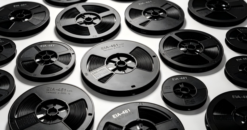 Mass production of reels compliant with the EIA-481 standard, creating a one-stop packaging and testing material solution