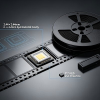 Ultra-Precision Pocket LZ610 Carrier Tape | 8mm ESD Protection Black PC Tape Customized for 2121 Chip LEDs