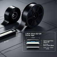 Heavy-Duty LZ624 62-129 LED Carrier Tape | 16mm 0.31mm Extra-Thick Three-Layer Black PC Anti-Static SMD Packaging Tape